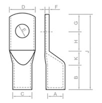 Soldering Type Tubular Cable Lugs